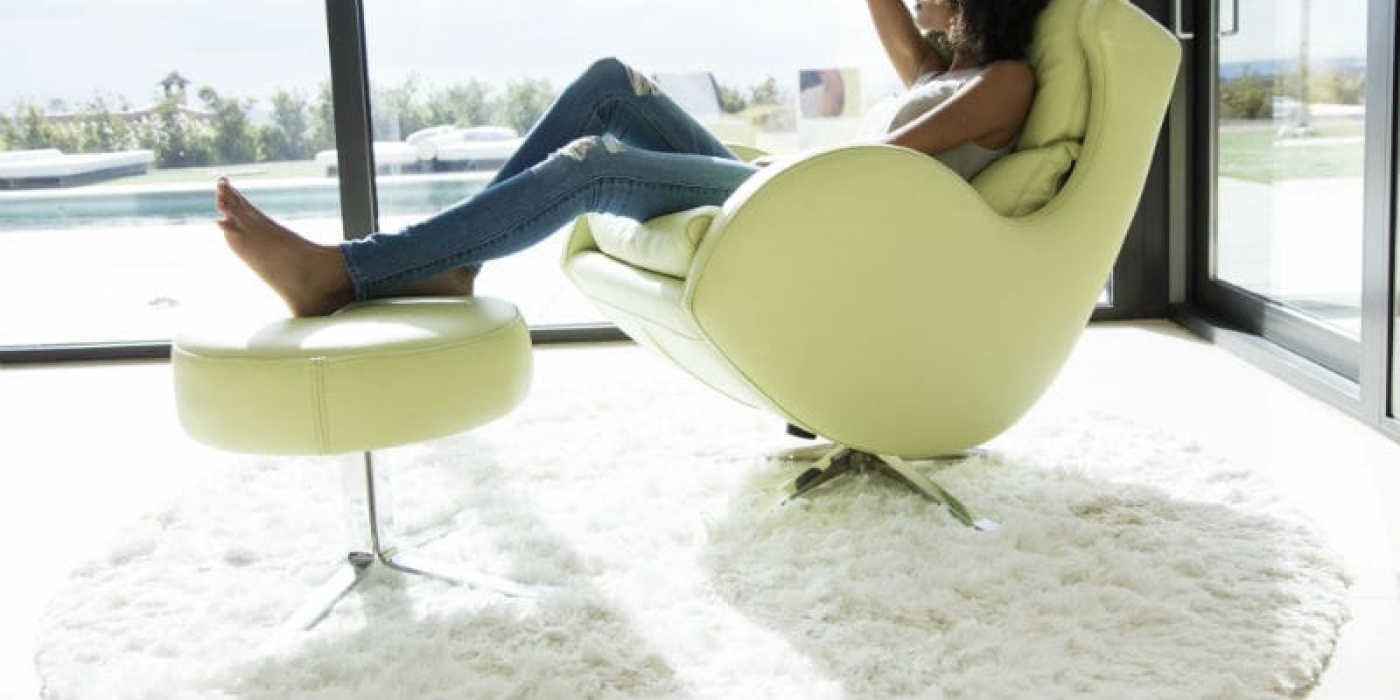 fama lenny leather swivel chair